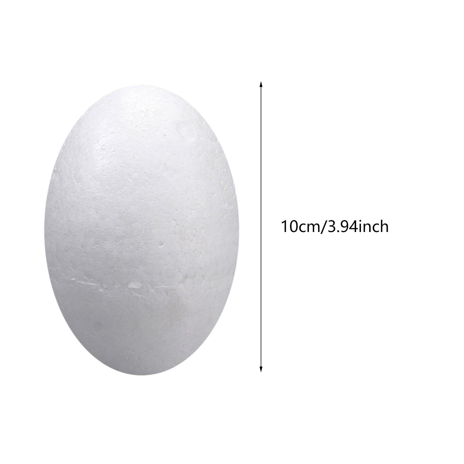 Uova di Gommapiuma, Uova Finte per Lavoretti, Uova di Pasqua Vuote, Uova di Polistirolo per Decorazioni Natalizie, Ornamenti per La Casa, Decorazioni, 20 Pezzi 12 Cm