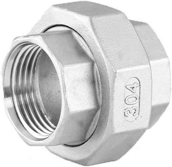 Giunti e connessioni idrauliche in acciaio inox, 1/8” 3/4“ 1/2” 1“ 1-1/4” 1-1/2“ 2” Filettatura femmina BSP,(2")