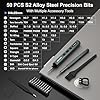 STREBITO Mini Electric Screwdriver, 67 in 1 Electric Screwdriver Kit - 50 S2 Preicison Bits, 5 Torque Settings, Organized Storage, Mini Power Screwdriver Rechargeable Tool Kit for PC Electronics #4
