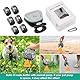 ORIA Tragbare Hundekotgreifer, Pooper Scooper, Faltbarer Hundekotschaufel mit Abfallsäcken Haustier-Toilette Abfallaufbewahrung Poop Scoop, 6 STK. Pet Poop-Taschen, Poop Remover Abholwerkzeug - Grau