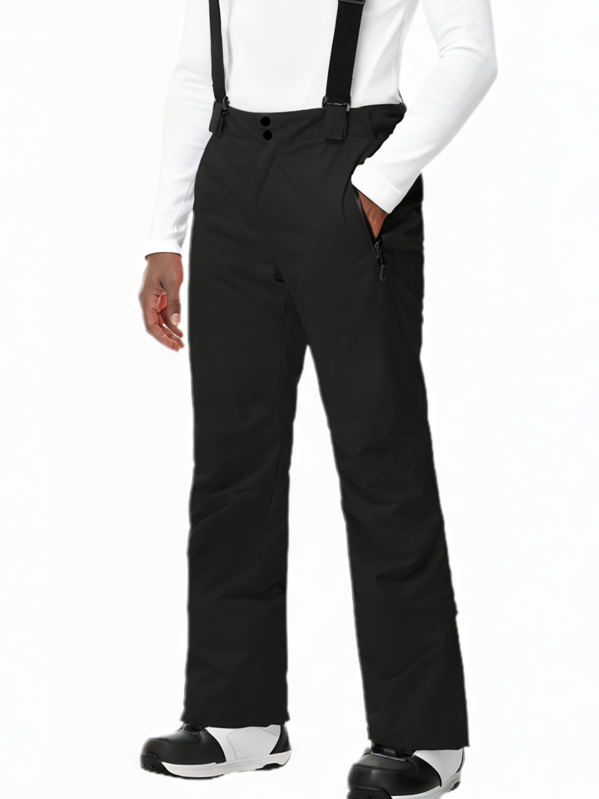 HOTIAN Herren Skihose Wasserdicht Atmungsaktiv Warm Winter Snowboardhose