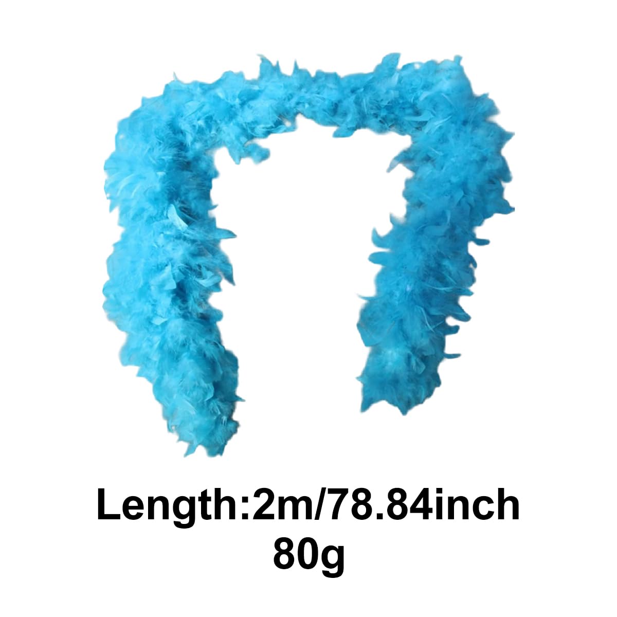 200 cm große Truthahn-Federboas, lange Boas, Kostüm-Dekoration, Federboa-Verzierung für Bastelarbeiten, Hochzeit, Party, Kleidung, Dekoration, 04