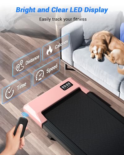 DeerRun Walking Pad with 6% Manual Incline — Under-Desk Treadmill — view 5