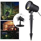 【Produktvorteile】Ob Frühling, Sommer, Herbst, Winter; der Projektor macht mit seinem tollen Sternmotiv jede Umgebung zu einem Hingucker. Dank des robusten Gehäuses und mit Schutzklasse IP44 ausgestattet (Spritzwasserschutz), ist der Projektor auch für den Einsatz im Outdoorbereich geeignet.