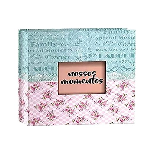 Álbum YES estampado com Janela Personalizavel 200 fotos 10X15cm