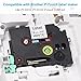 Label KINGDOM Compatible Labels Replacement for Brother P Touch Label Maker Tape (TZe-231 TZ-231) TZe Label Tape 12mm 0.47 Inch Laminated Black on White for PT-D210 PT-H110 PT-1880 PT-D400, 5-Pack