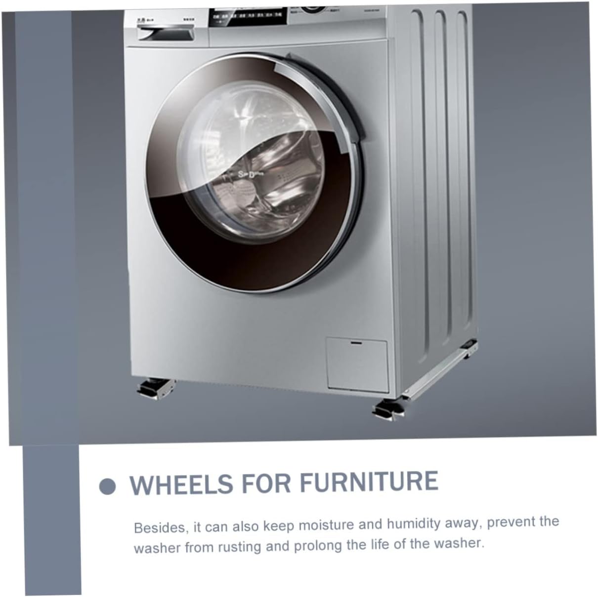 Angoily 1pair Furniture of Extendable Appliance Sliders Lock Wheels for Washing Machines Refrigerators and Heavy Objects Design Easy to Move and Stabilize