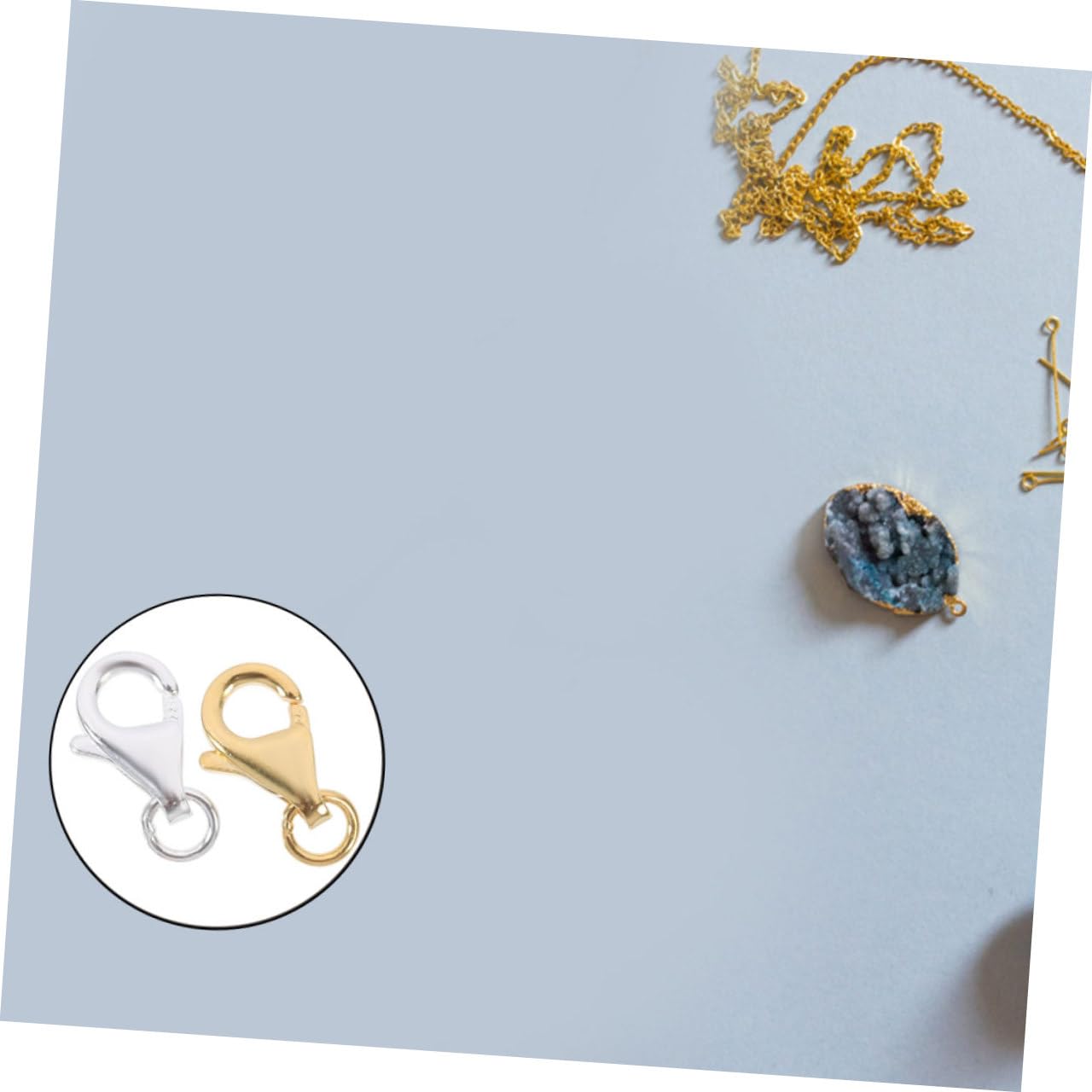 EXCEART 10sets Fibbia Per Collane e Bracciali Per Creazione Gioielli Accessori Facili Da Applicare e Installare