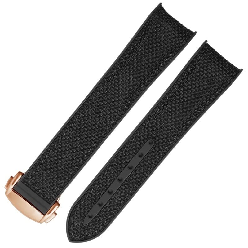 Bande de Montre en Silicone en Nylon en Caoutchouc de 20 mm 22 mm pour 300 Sangle d'orange à extrémité incurvée