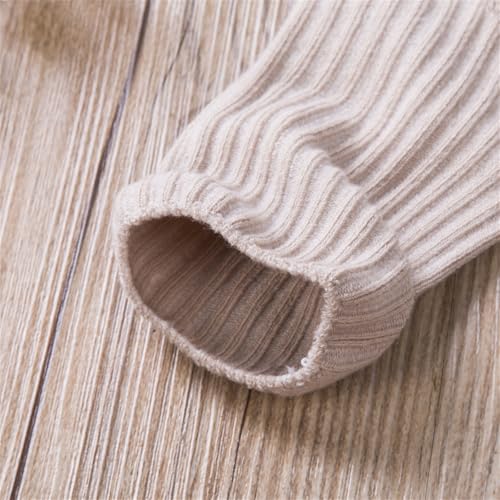 Newborn Baby Girls Boys Cotton Crew Socks Toddlers Solid Color Breathable Ribbed Knit Warm Ankle Socks4