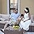 Naga Bahna 7-Piece Outdoor Patio Furniture Set, All-Weather PE Rattan Sectional Sofa Conversation Set with Glass Coffee Table, Brown Wicker Furniture for Backyard, Spring