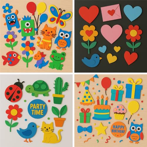 OFITURIA Set mit 20 Moosgummiplatten in klassischen Farben, Größe 20 x 30 cm, 10 Basisfarben, für Schule oder Beruf, EVA-Schaum (klassisches Sortiment)