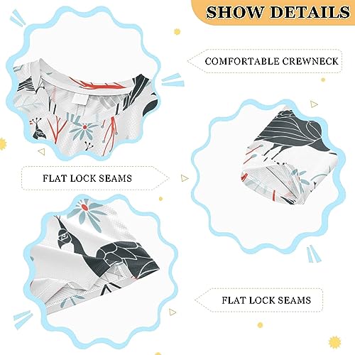 Image of CaTaKu Boys Swim Shirt Long Sleeve Rash Guard for Boys Toddler Rashguard Water Sun Shirt UPF+ 50 Swimwear