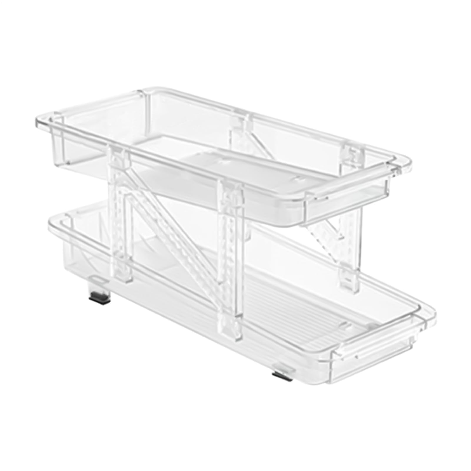 Organizzatore Pieghevole per lattine di Soda, Porta Frigorifero | Contenitore Bevande con Ruote Regolabili e Automatiche, succhi, Acqua, Latte, tè, Cucina, dispensa, Camper, Bar, c