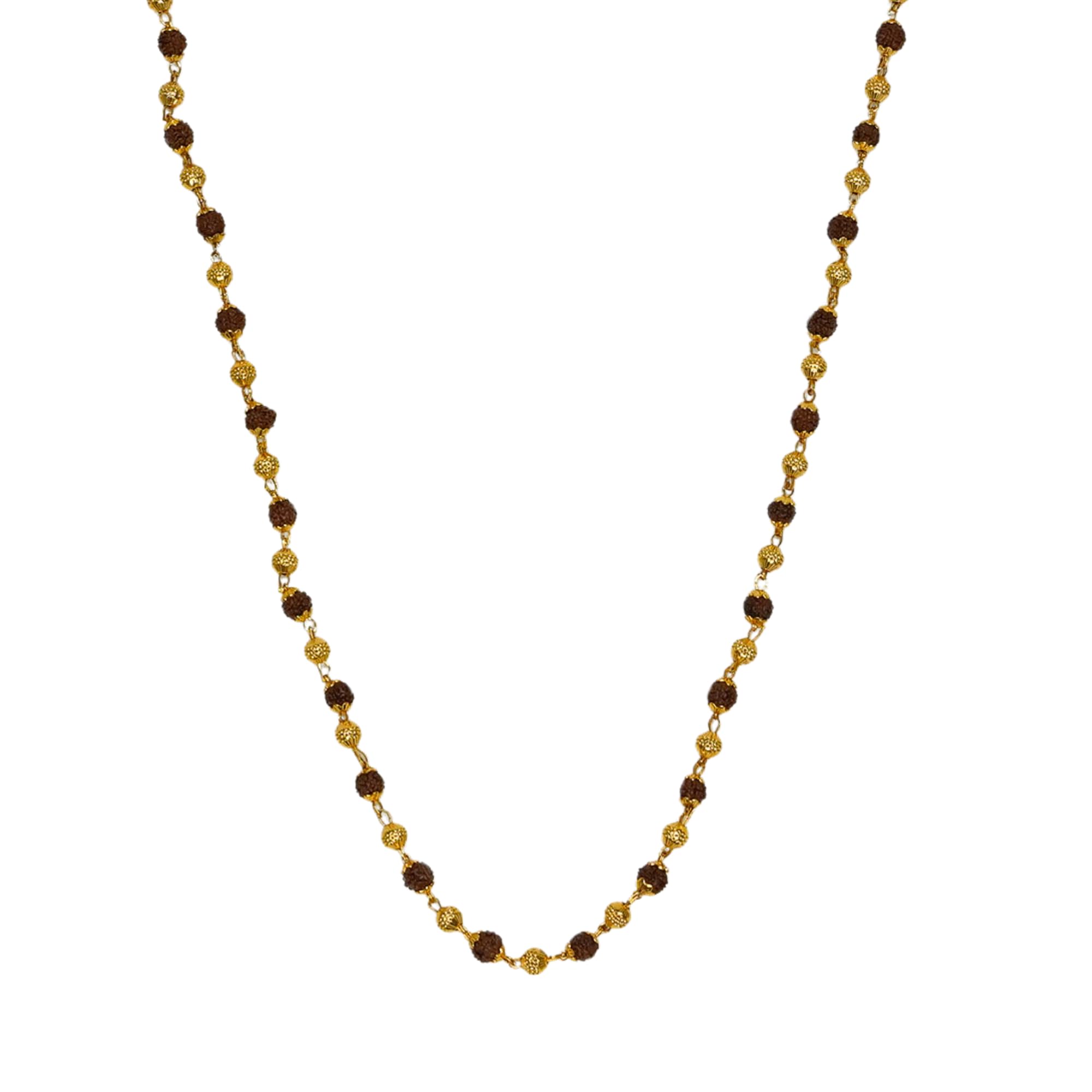 Japam Gold Plated Divine Aura Rudraksha Mala for Women | Rudraksh Necklace for Women | Free Size, 13 Inches (B0D8VT18WM) Amazon Price History, Amazon Price Tracker