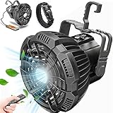 Ventiladores de techo portátiles para acampar Linterna para tiendas de campaña, banco de energía, Ventilador de tienda,...