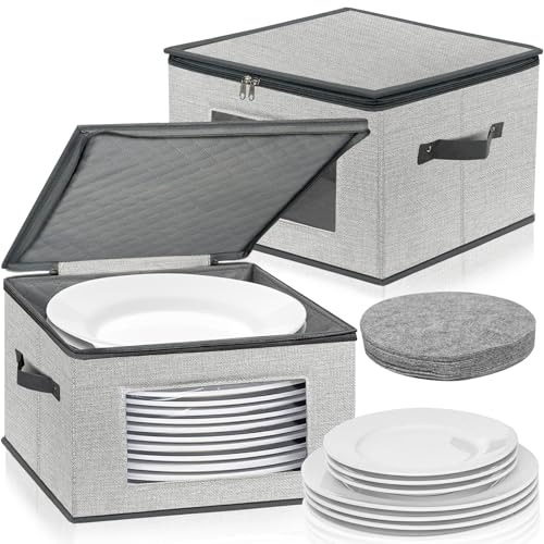 Boîtes de rangement chinoises anti-choc protégeant vos assiettes du gris