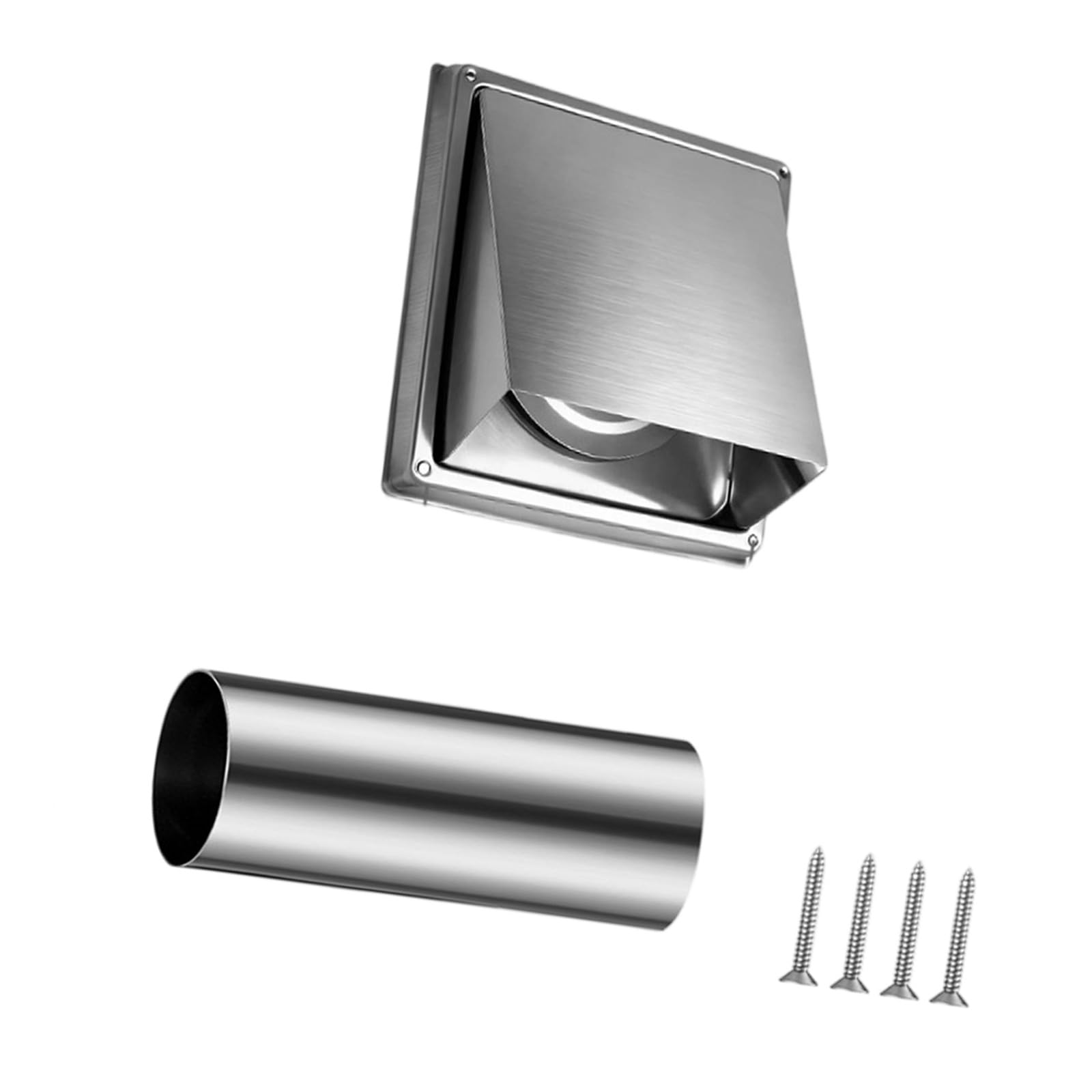 PANGBOER Weatherproof 6 Inch Dryer Wall Vent Constructed with Reinforced Frame for Extra Strength Multi Purpose Vent Hood
