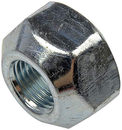 Image of Dorman 611-059 Wheel Nut 9 /16-18L Standard - 1-1 /16 in. Hex, 21 /32 in. Length Compatible with Select Ford Models, 10 Pack