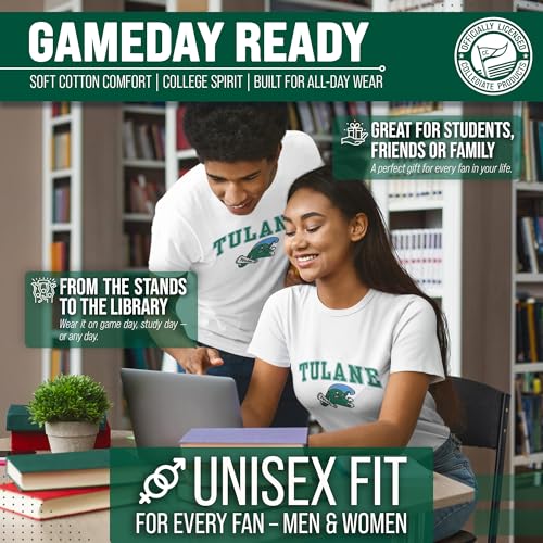 Image of Tulane Green Wave Gameday Cotton T-Shirt for Men and Women