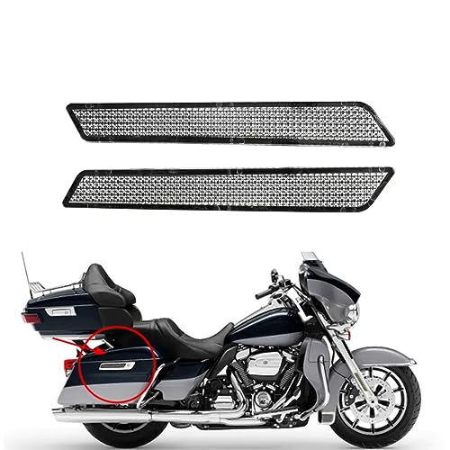 Reflectores para alforjas de motocicleta compatibles con Harley Street Glide Electra Glide Road Glide Road King FLHR FLHTC FLHX 2014-2024 color blanco miniatura 2