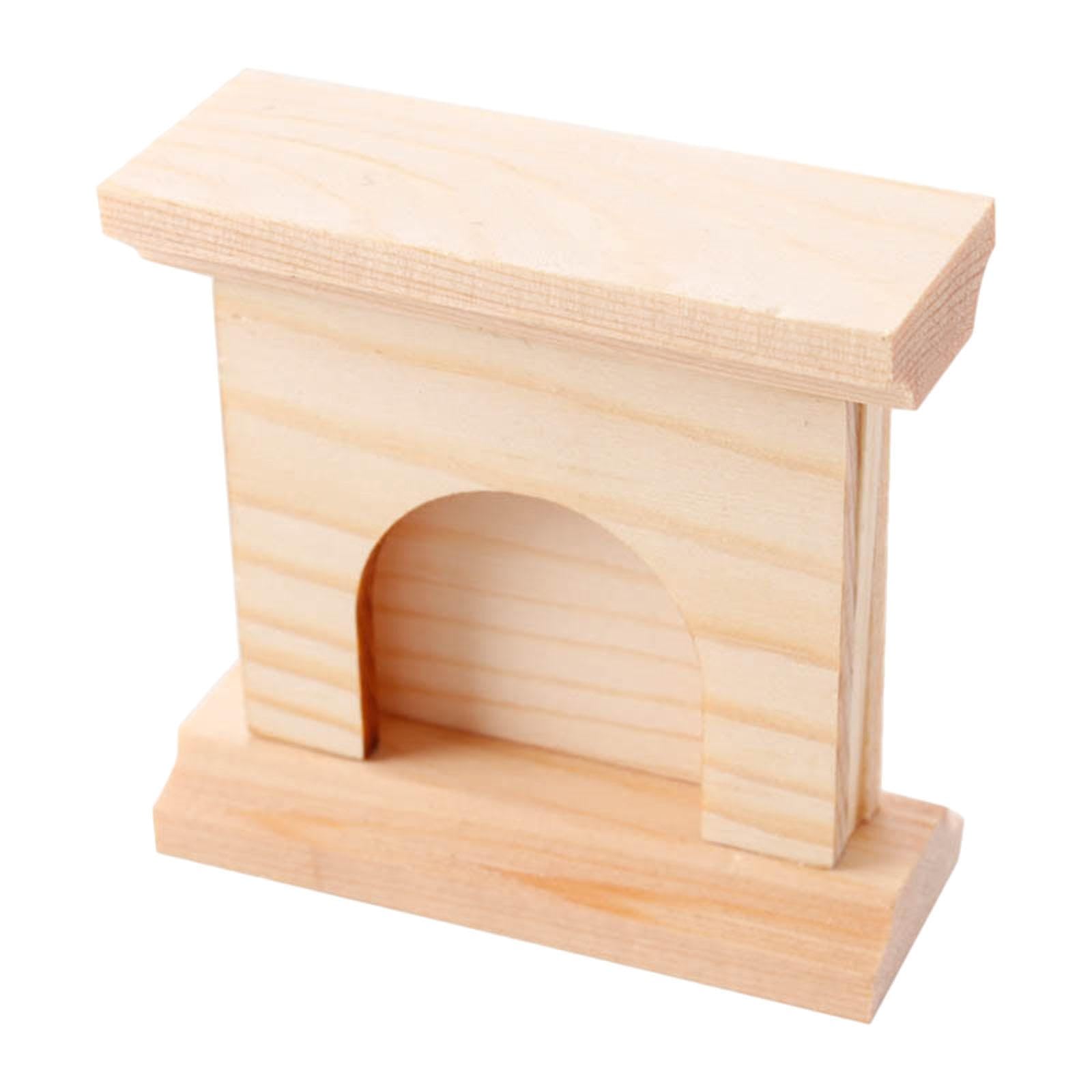 EHJRE 1/12 Miniature Fireplace Life Scene Simulation Birthday Gifts Role Playing