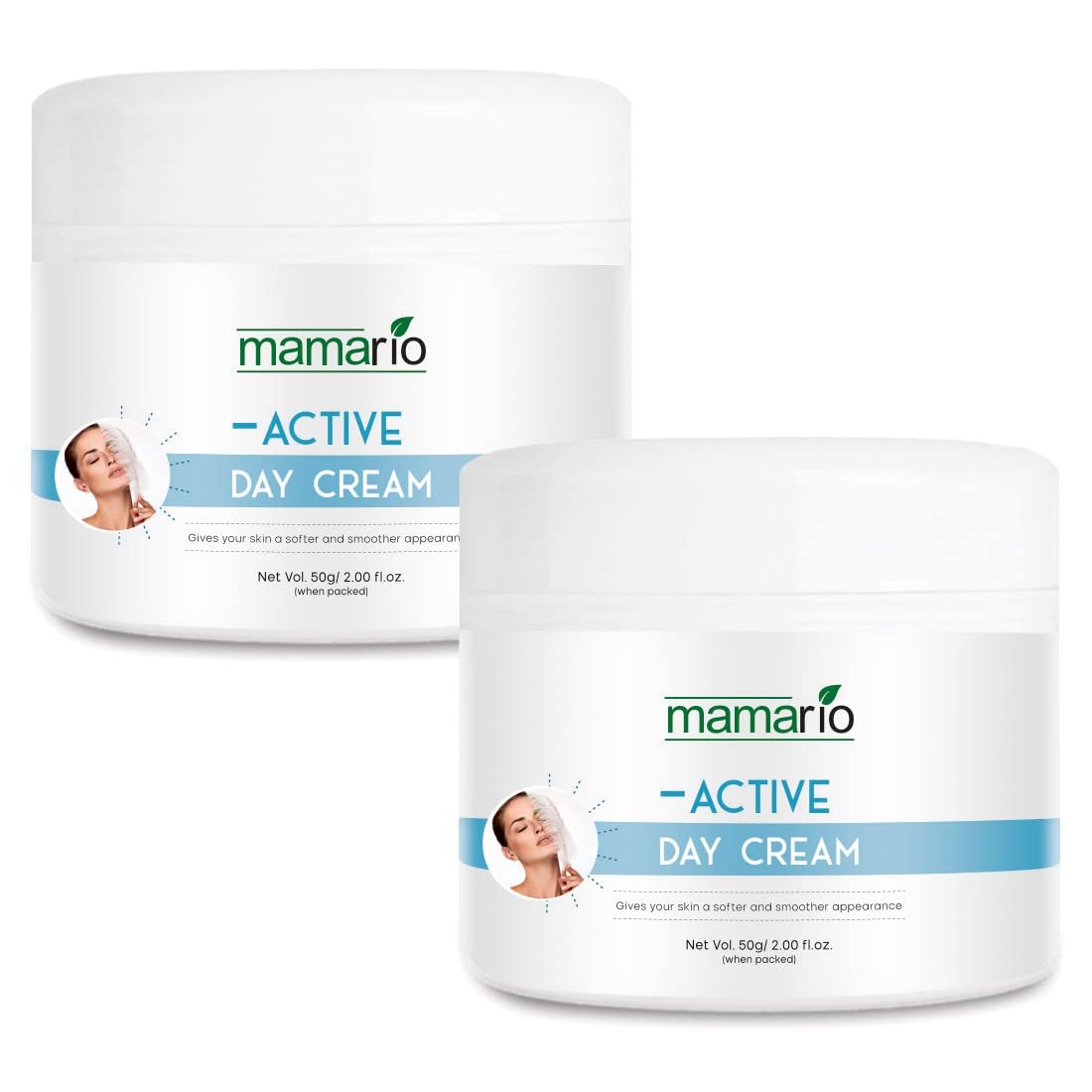 Mamario Active Day Cream enrich with Alpha Arbutin,Niacinamide & Vitamin E (100 g) Pack of 2