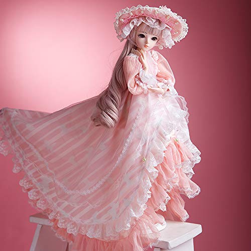 Ucanaan Bjd Doll, 1/3 Sd Dolls 24 Inch 18 Ball Jointed Doll Diy Toys With Clothes Outfit Shoes Wig Hair Makeup, Best Gift For Christmas - Olinna #TOP2