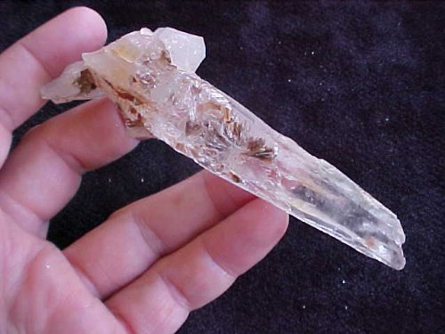 B6504 Gemqz Lemurian Quartz Natural Laser Long !!!