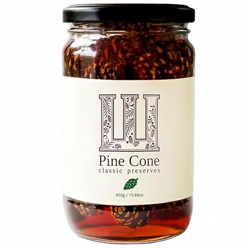 Russian Forest Cono de pino natural Classic Preserve con conos de pino bebé 450g15.87oz Importado Siberian Delicacy