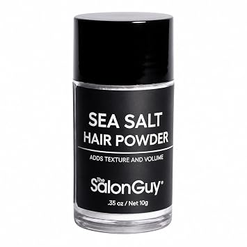 THESALONGUY Sea Salt Hair Texture Powder for Men & Women Volumizing & Texturizing Styling Powder, Matte Finish, Root Lift & Beachy Waves, Lightweight Flexible Hold, Talc-Free, .35 oz / 10g