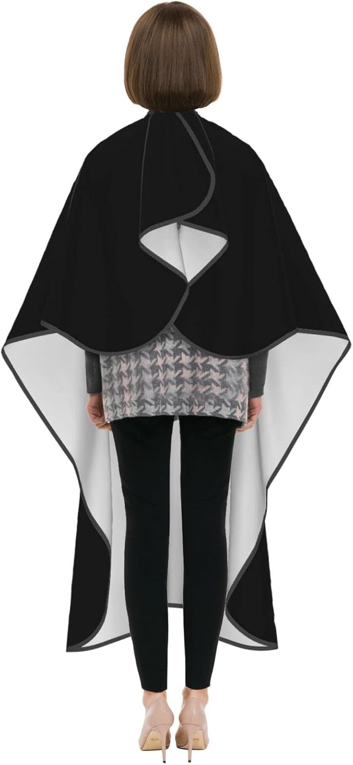 Puerto Rico Flag Frog Salon Barber Cape - Professional Hairdressing Waterproof Hair Cutting Cape With Adjustable Snap Closure-Haircut Apron For Hair Stylist And Home Use-55''X66''