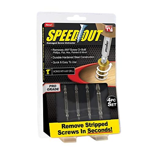 Ontel SpeedOut Damaged Screw Extractor & Bolt Extractor Set