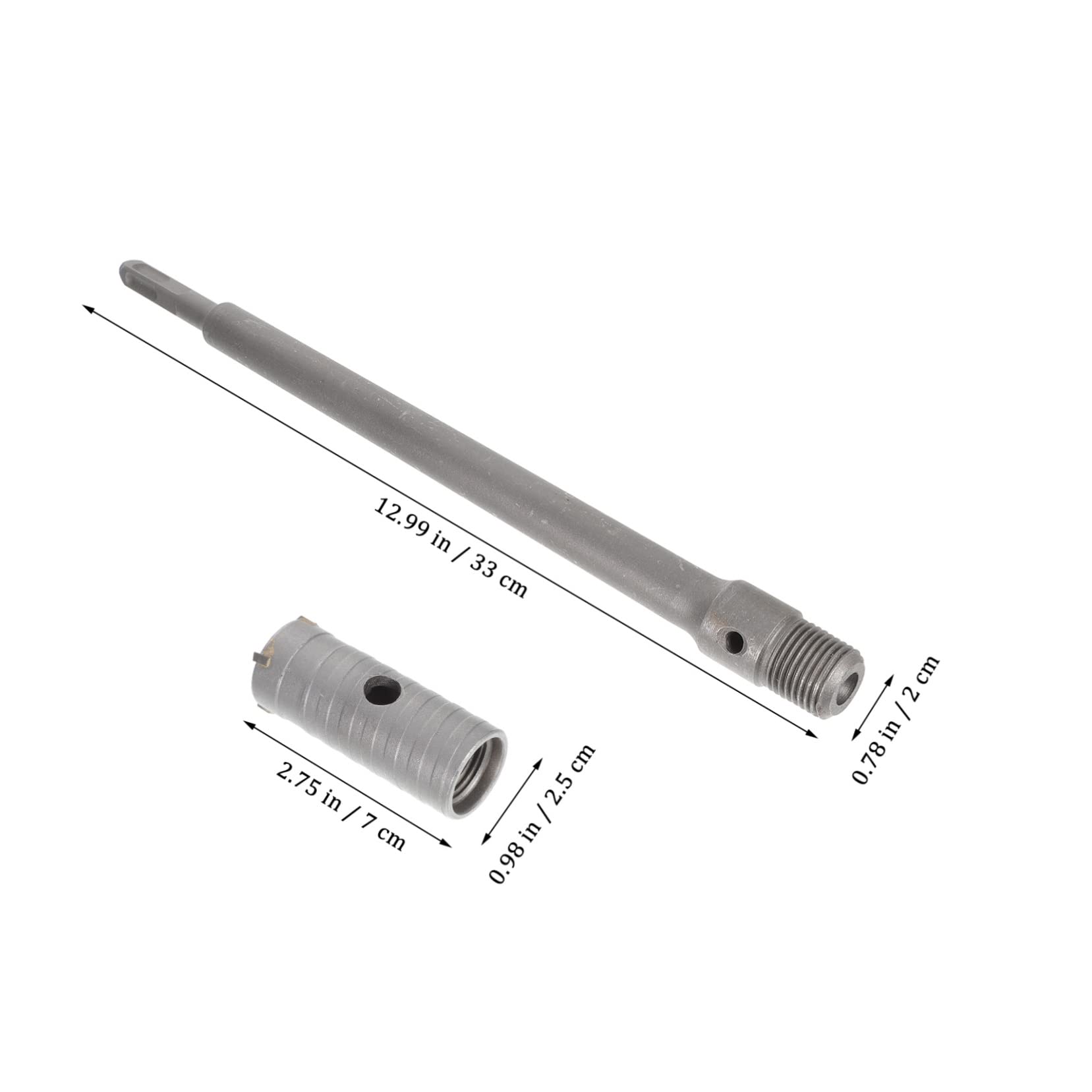 Uonlytech 2 Set Di Punte Da Trapano Per Calcestruzzo Kit Di Apertura Fori Ad Alta Velocità Adattatore Per Filettatura Esterna Per Muratura E Parete