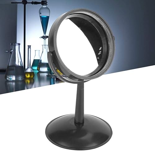 Miniatura 3 de Hztyyier Espejo convexo convexo de alta transparencia, prisma triple con soporte, herramienta experimental óptica para enseñar física del espectro
