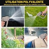 Yuirshion High Pressure Washer Gun with 5 Water Nozzle Tip, 4350 PSI Cleaner Gun, Car Wash Water Gun for Car Cleaning (M22 14MM Hose Connector for karcher K1-K7 Quick Connector) - 6