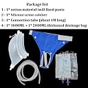 New Urine Collector – Urinal for Breathable Adjustable Reusable Silicone Collector with Portable Wearable Odour - Free Urinary Drainage Bag System with 2000 ml and 1000ml bags (MALE) gallery image