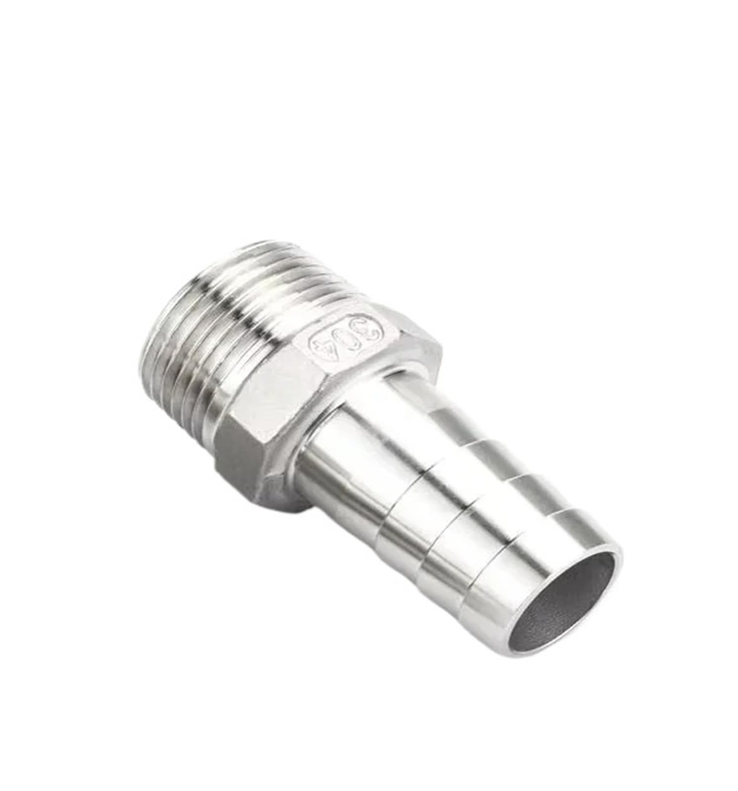 6 8 10 12 mm 1/8 Zoll 1/4 Zoll 3/8 Zoll 1/2 Zoll 304 Edelstahl Außengewinde Widerhaken Schlauch Pagode Verbindungsstück(12mm Hose,1/2")