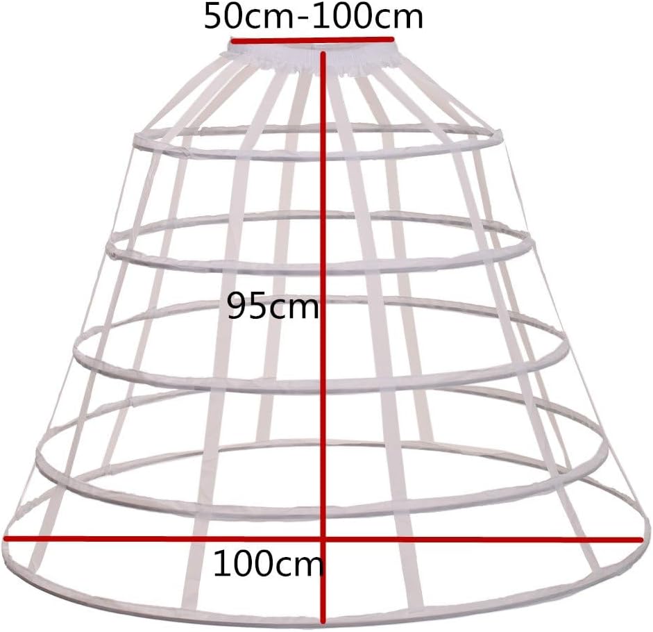 GRACEART Victorian Dress Pannier Hoop Skirt Bustle Cage Skirt