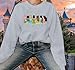 UNIQUEONE Magical Princess Sweatshirt for Women: Cute Magic Kingdom Princess Sweater Family Vacation Trip Pullover Tops Gray