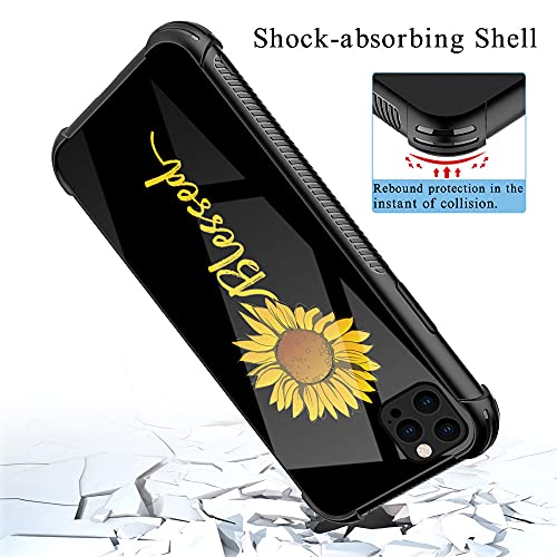 ZHEGAILIAN Compatible with iPhone 13 Mini Case,Non-Slip Soft TPU Bumper Four Corner Reinforced Shockproof Protective Case Compatible with iPhone 13 Mini 5.4inch for Women-Cute Sunflower Blessed by ZHEGAILIAN - Used condition - Image 2