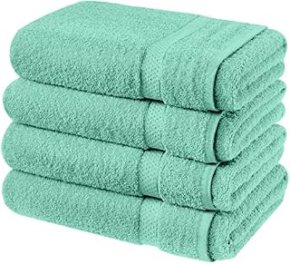 Luxury pack of 4 Bath sheets 100% cotton Towels Bath sheet supersoft quick dry extra large bath towels, Red bathsheets for Bathroom, Hotel and Travel, Gym, Spa (Red)