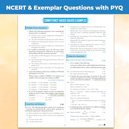 Image of PW CBSE Question & Concept Bank Class 12 Chemistry 2027 Chapterwise & Topicwise | NCERT Exemplar Concept Maps PYQs Mock Test 50% Competency Based Questions | Solved By Shourya Mam & Aakash Sir