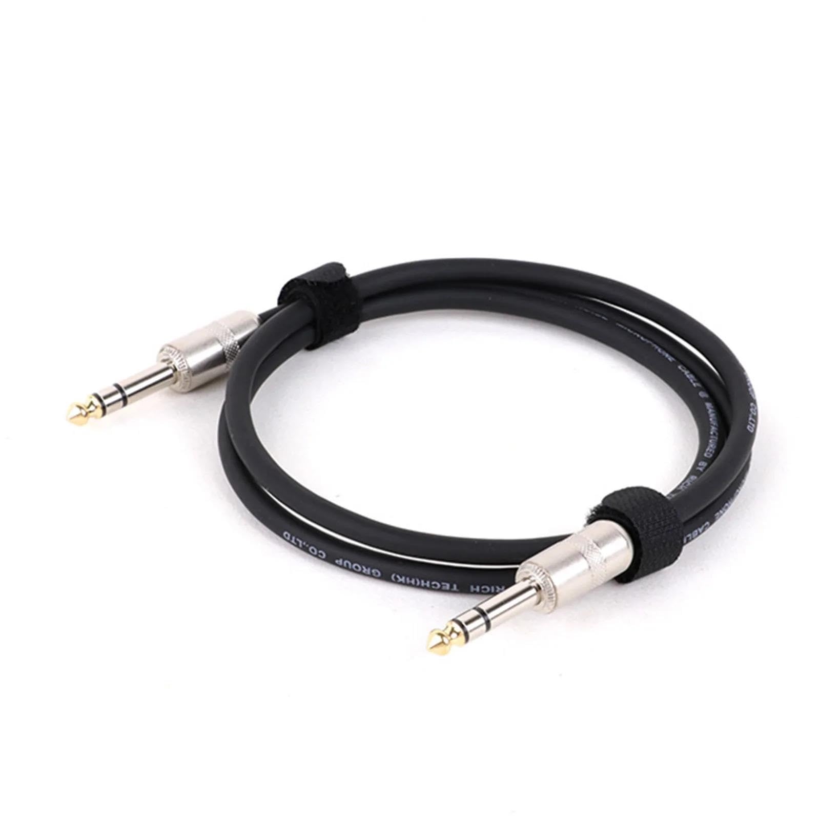 kabel audio instrumentu muzycznego 1PC Kabel Do Gitary 1/4" TRS Męski Na 1/4" Męski Kabel Do Patcha, 6,35MM Stereo Zbalansowany Kabel Wielokolorowy(Black,5m)
