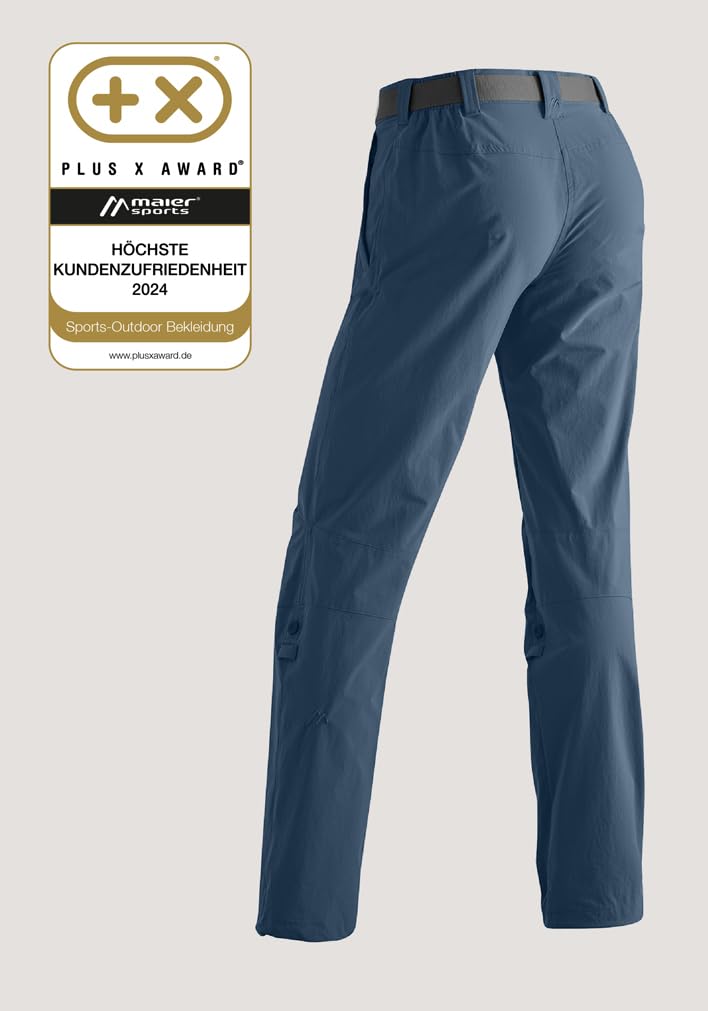 Maier Sports Lulaka, Damen Wanderhose, Wasserabweisende Outdoorhose für Trekking und Hiking, PFC-frei, mSTRETCH pro 4 & Dryprotec, Rollup-Funktion