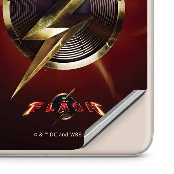 Skinit Decal Phone Skin Compatible with Google Pixel 8 Pro - Officially Licensed DC Comics The Flash Movie: Logo Poster Design