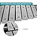 ENNBOM 30 Notes Foldable Glockenspiel Xylophone Vibraphone Percussion Instrument (Black Frame, 4 Mallets)