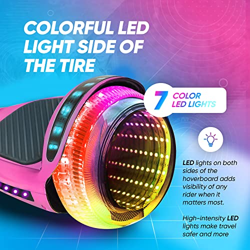 Image of Hover Board with Bluetooth, LED Lights & Non-slip Footpads