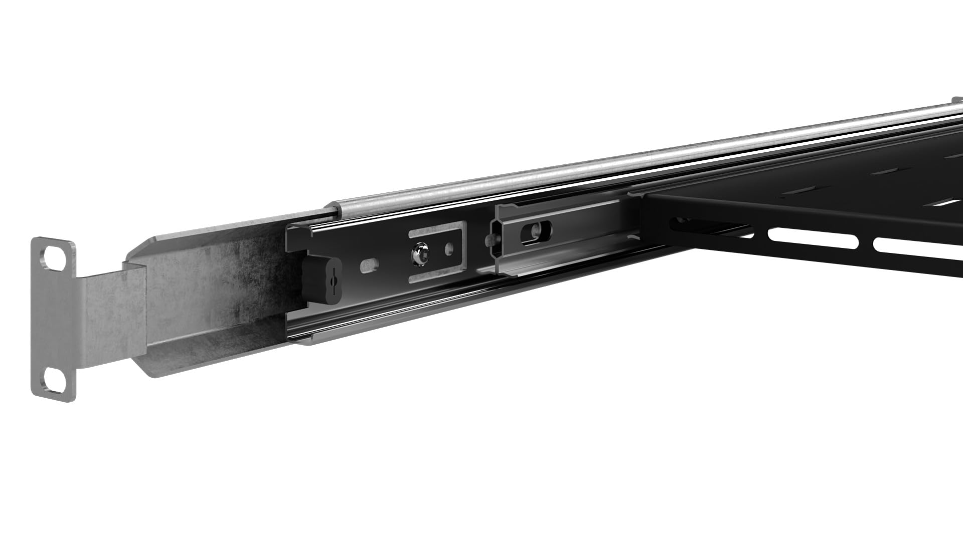 Server Netzwerkschrank 19 Zoll 1U 550mm - Serverschrank Hergestellt aus Hochbelastbarer Stahl - Universelles Ausziehbare Belüftetes Rackmontage Kragarmtablett - 19 Zoll Fachboden