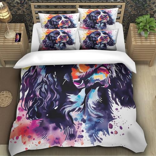 Housse de couette chien ultra douce et légère microfibre 3D